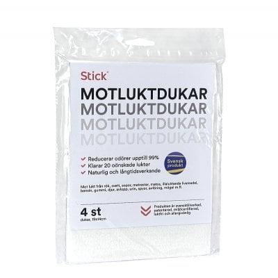 Stick® lugtfjerner-servietter 4 stk.